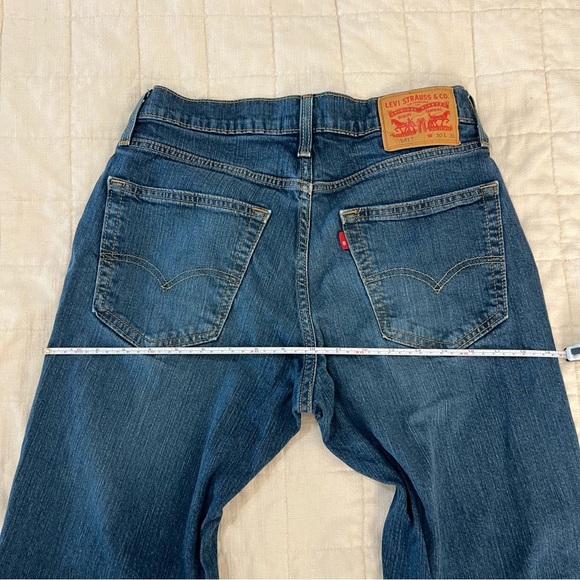 Levi's 541 Denim Dark Wash Straight Fit Jeans Size W30x L30 - Picture 14 of 15